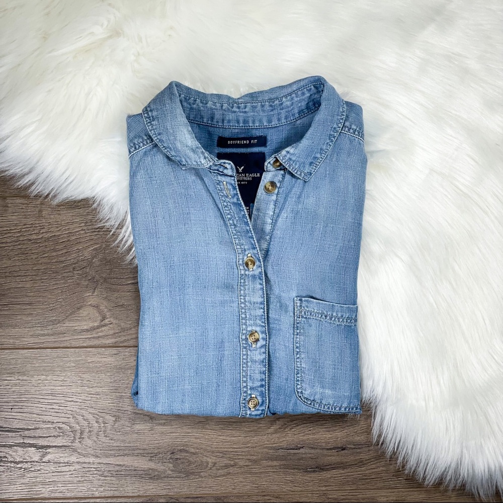 AE | Chambray Button Front Shirt